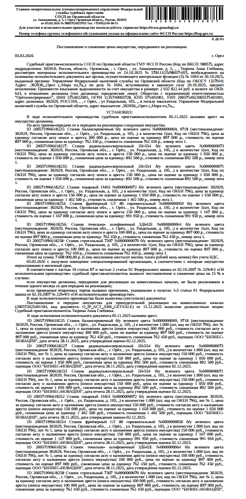Торги №1655656 Лот №4019049 Станок радикально-сверлильный 2Н-554 б/у зеленого - торги по банкротству 3